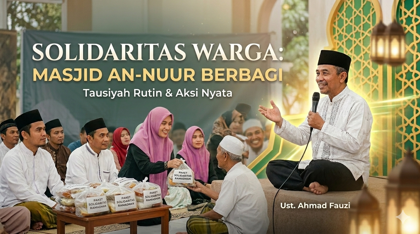 Masjid An-Nuur Gelar Tausiyah Rutin, Ajak Warga Perkuat Solidaritas di Bulan Berkah